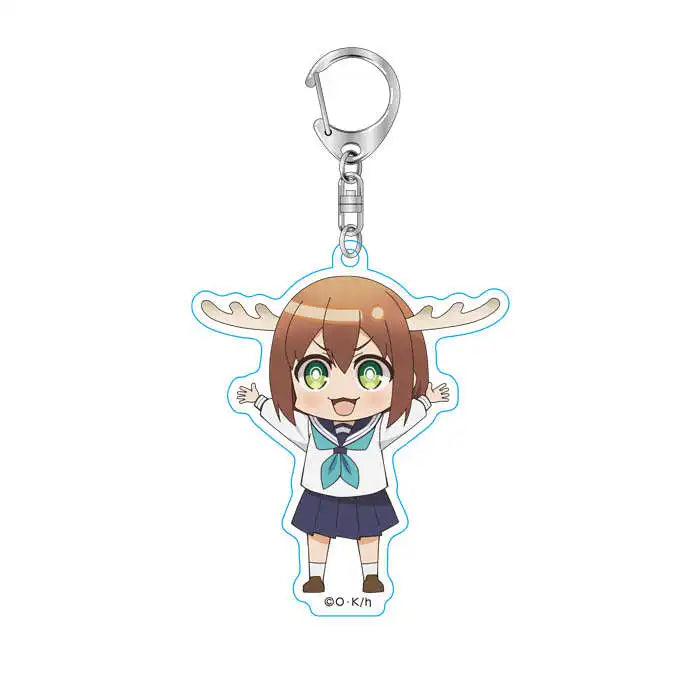 Fans Gifts Charm Anime My Deer Friend Nokotan Noko Shikanoko Acrylic Keychain HD Figure Ornament pendant About 6cm